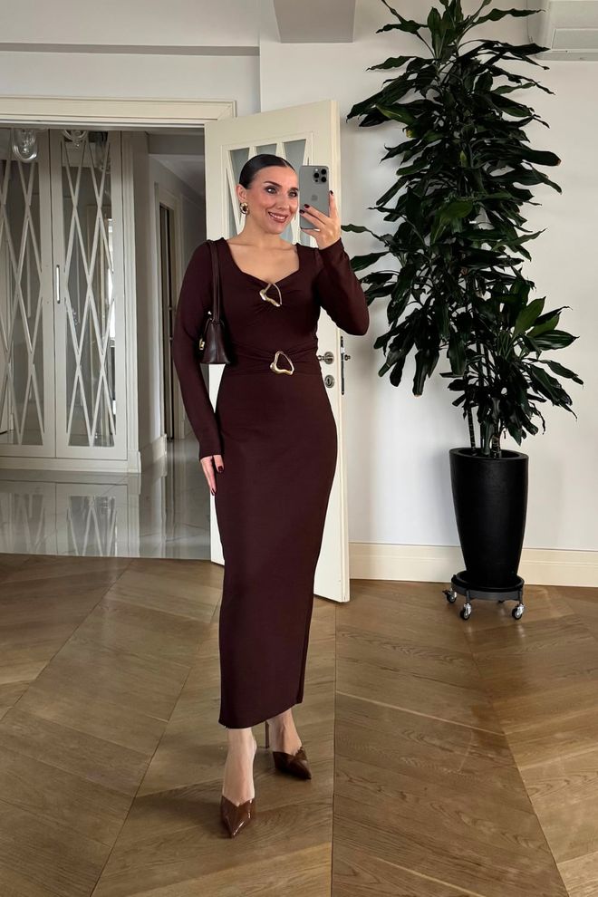 Tuba Claret Red Elegant Bodycon Dress Wholesale Clothing Sexy