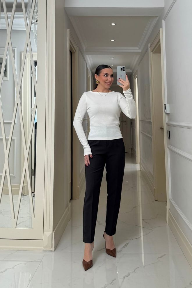 Tuba White Elegant Fitted Cardigan With Boat Neck Wholesale Clothing Spring