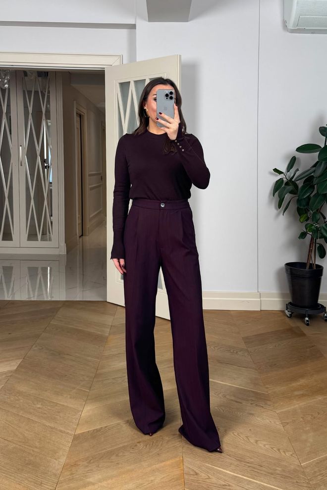 Tuba Claret Red Formal Elegant Suit Wholesale Clothing Fall