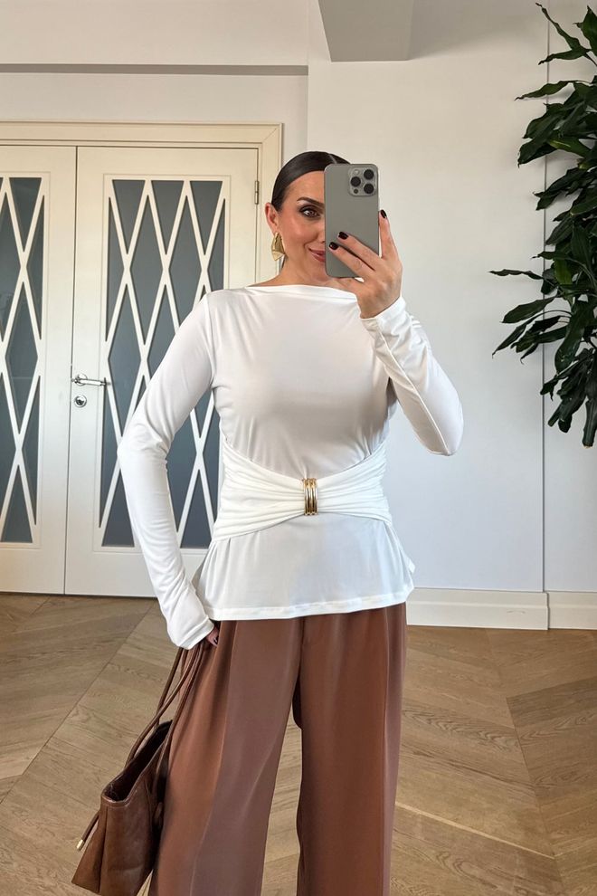 Tuba White Elegant Formal Casual Shirt Wholesale Clothing 1