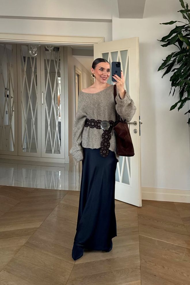 Tuba Beige Cardigan Oversized Fit Long Sleeve Open Front Wholesale Clothing 5