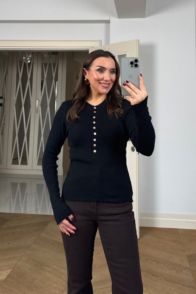 Tuba Black Elegant Casual Cardigan Wholesale Clothing Spring