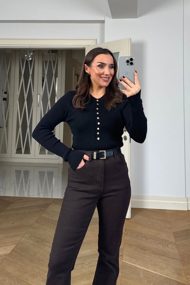 Tuba Black Elegant Casual Cardigan Wholesale Clothing Work