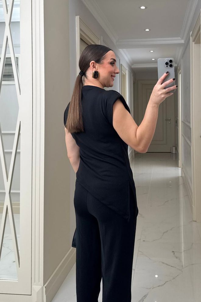 Tuba Black Elegant Formal Casual Shirt Wholesale Clothing Formal