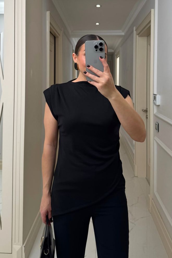 Tuba Black Elegant Formal Casual Shirt Wholesale Clothing Work