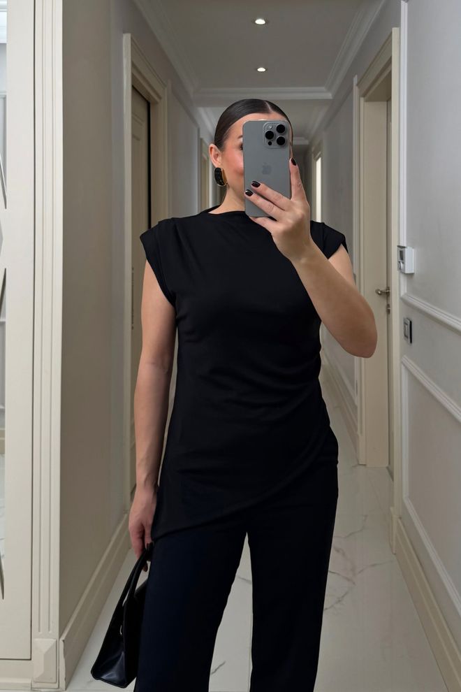 Tuba Black Elegant Formal Casual Shirt Wholesale Clothing Spring