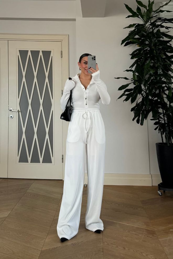 Tuba White Cardigan Slim Fit Notched Neck Long Sleeve Wholesale Clothing Spring