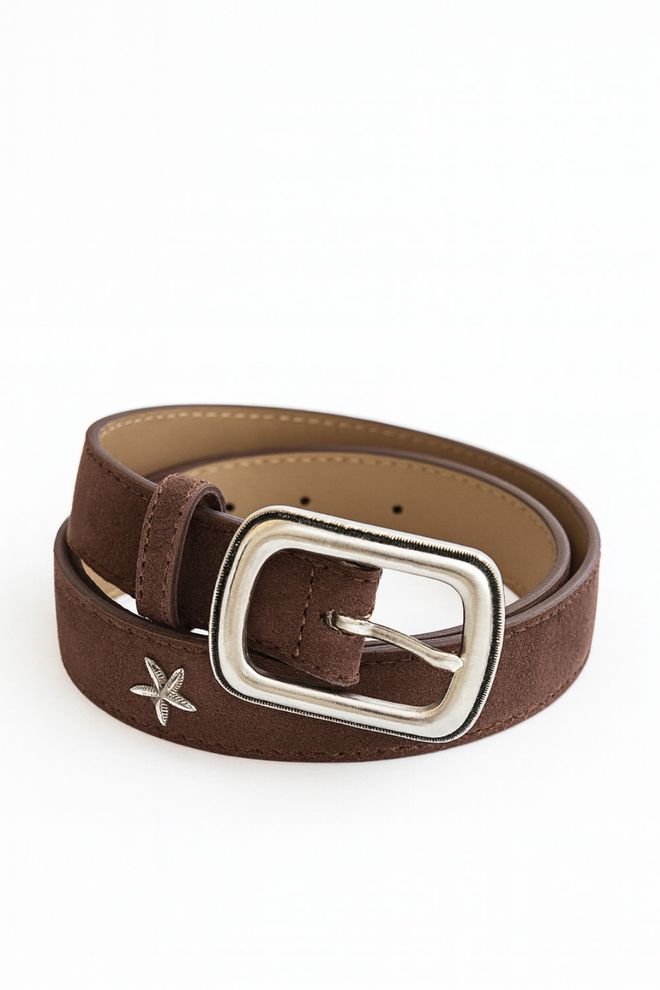 Tuba Dámsky Opasok Sea Star Suede Strieborný Veľkoobchod s oblečením 0