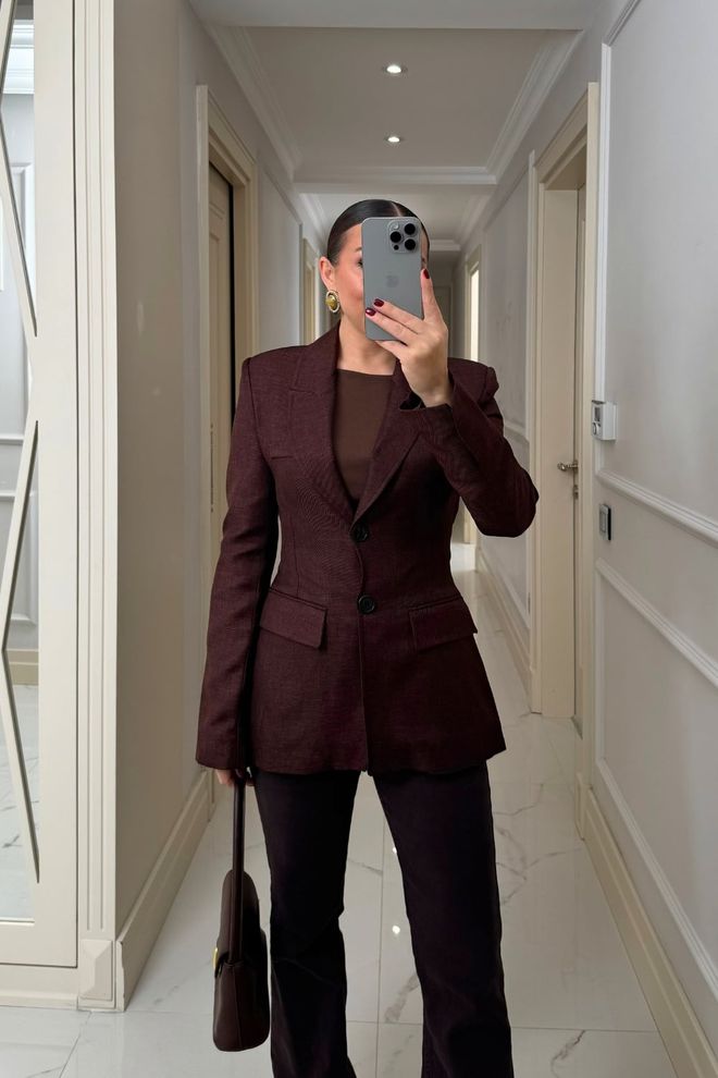 Tuba Švarkas Tamsiai Raudona Suknelė Su Raukinukais Didmeninė prekyba drabužiais Išleistuvės