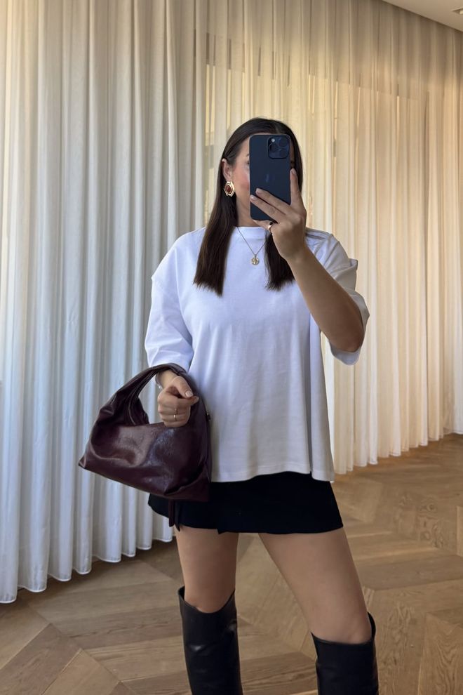 Tuba Biela Neformálny Streetwear Tričko Veľkoobchod s oblečením Neformálny