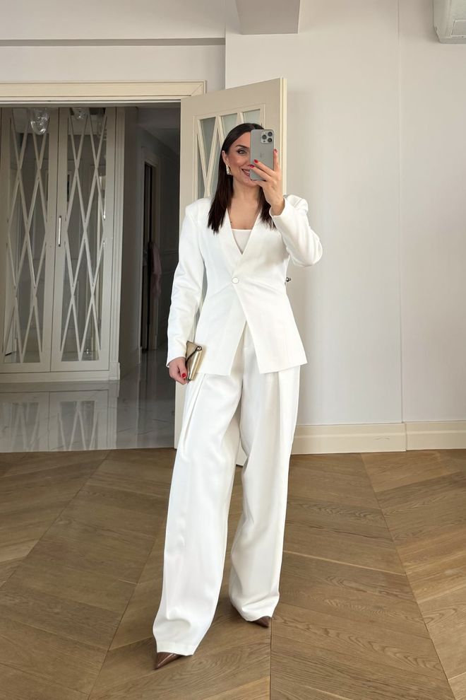 Tuba White Elegant Formal Jacket Wholesale Clothing 5