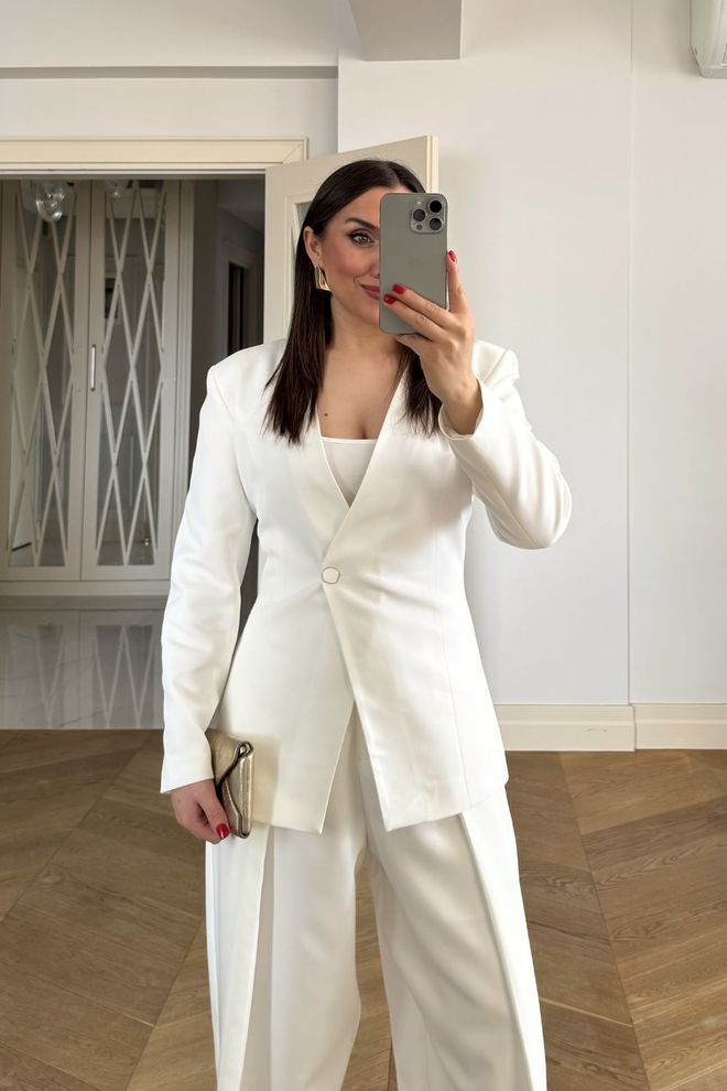 Tuba White Elegant Formal Jacket Wholesale Clothing 1