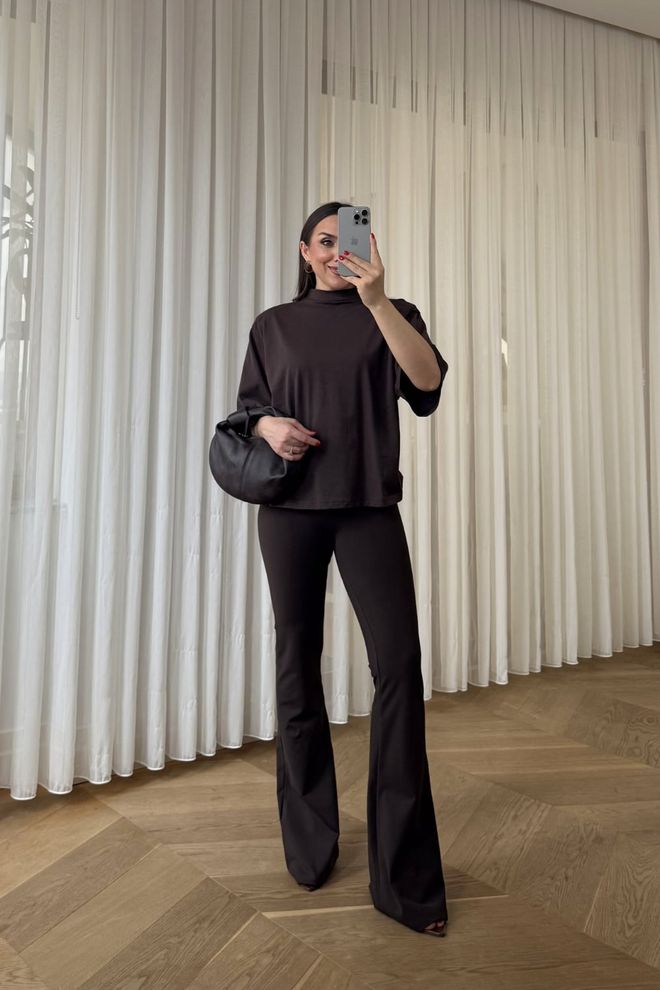 Tuba Black Elegant Formal Casual Pants Wholesale Clothing Spring