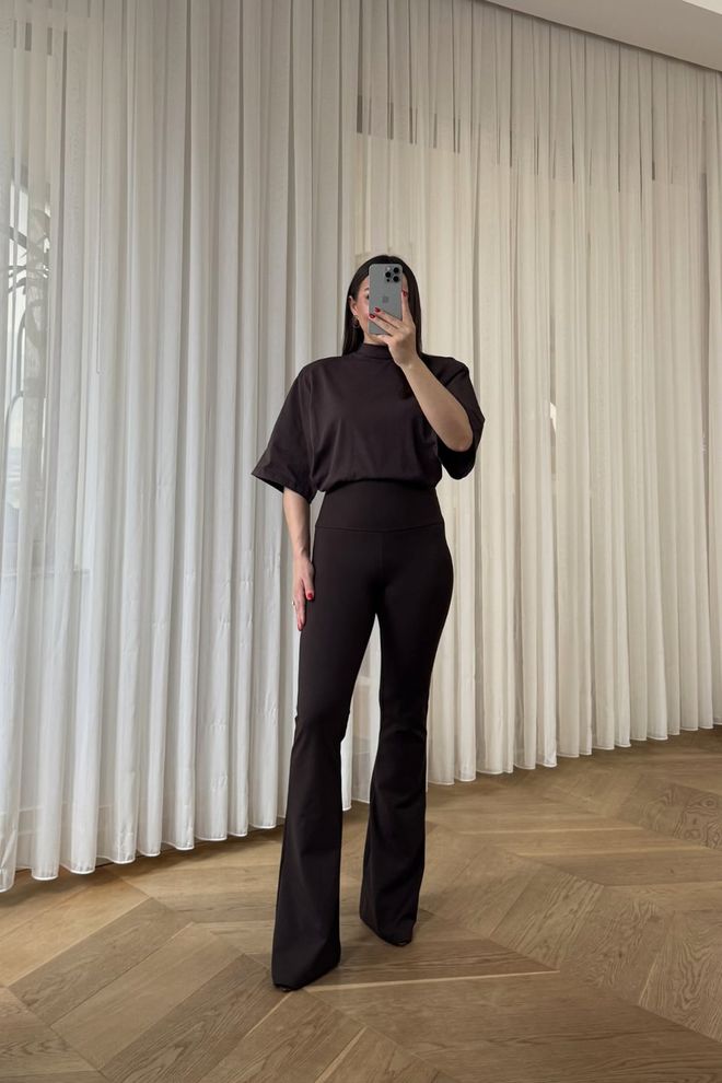 Tuba Black Elegant Formal Casual Pants Wholesale Clothing Formal