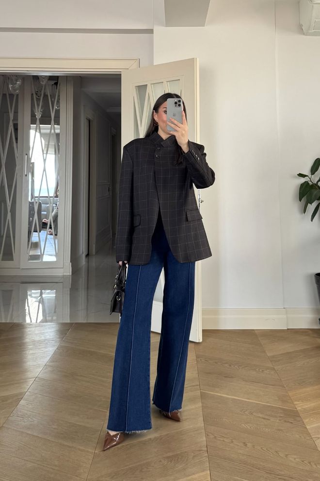 Tuba Negro Blazer De Un Solo Pecho Chaqueta Ropa al por mayor Casual