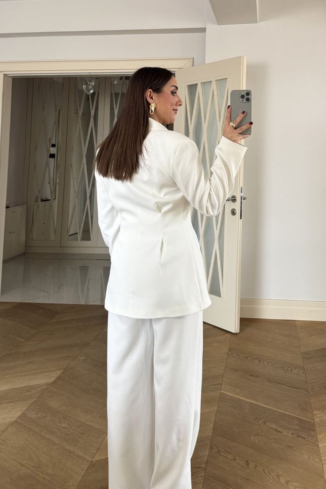 Tuba White Elegant Formal Suit For Work & Party Wholesale Clothing Summer