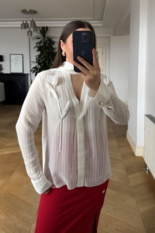 Tuba Бела Елегантна Формална Винтаге Кошуља Велепродаја одеће Винтаге