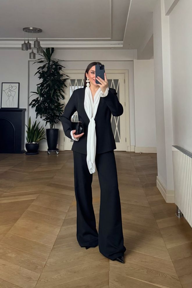 Tuba Czarny Formalny Elegancki Glam Garnitur Hurtowa sprzedaż odzieży Formalny