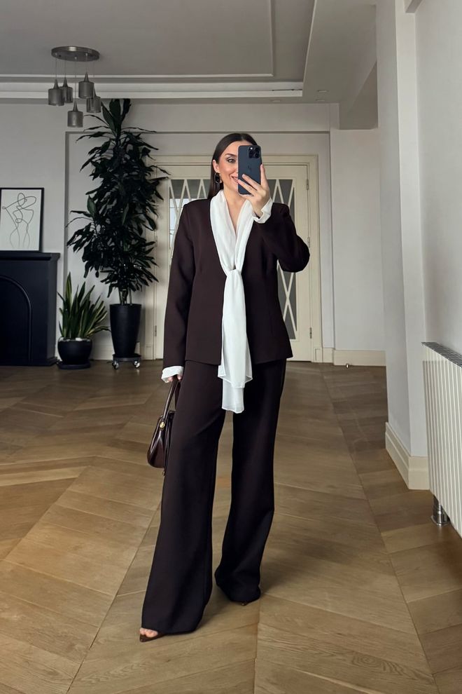 Tuba Czarny Skromny Elegancki Formalny Garnitur Hurtowa sprzedaż odzieży Skromny