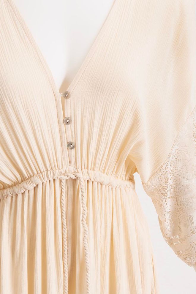 Umay Combinaison Beige Décontracté Boho Élégant Formel Vêtements en gros Décontracté