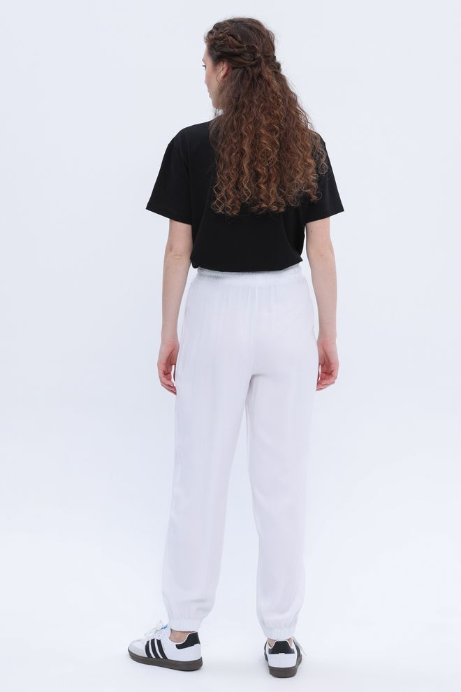 Velvet White Casual Sport Jogger Pants Wholesale Clothing Spring