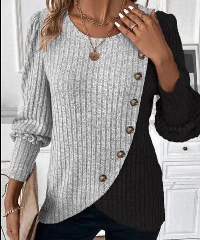 Velvet Siva Ležerna Elegantna Vintage Bluza Veleprodaja odjeće Ležerni