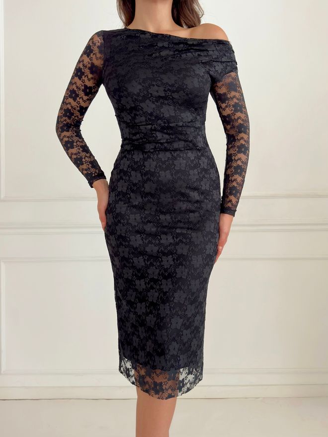 Velvet Elegante Zwarte Schede Jurk Met Bloemenpatroon Groothandel Kleding Sexy