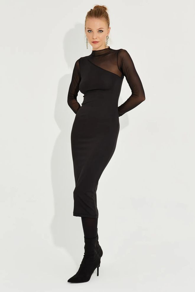 Velvet Zwarte Elegante Sexy Formele Glam Bodycon Jurk Groothandel Kleding Sexy
