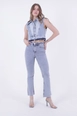 Een kledingmodel uit de groothandel draagt xlo10091-jeans-light-blue, Turkse groothandel  van 