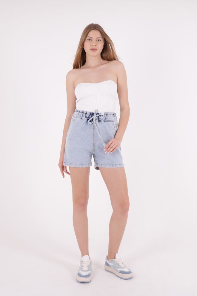 XLove Jeansshorts Hellblau Großhandelskleidung Lässig
