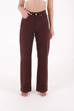 Un model de îmbrăcăminte angro poartă 37417 - Jeans - Brown, turcesc angro Blugi de XLove