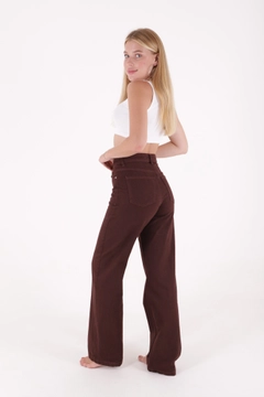 Hurtowa modelka nosi 37417 - Jeans - Brown, turecka hurtownia Dżinsy firmy XLove