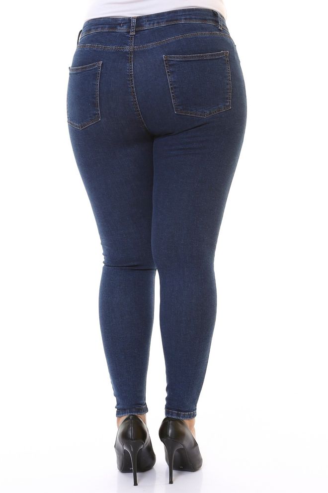 XLove Džínsy námornícka modrá Veľkoobchod s oblečením Elastan