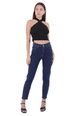 Ένα μοντέλο χονδρικής πώλησης ρούχων φοράει 45203-jeans-navy-blue, τούρκικο  χονδρικής πώλησης από 