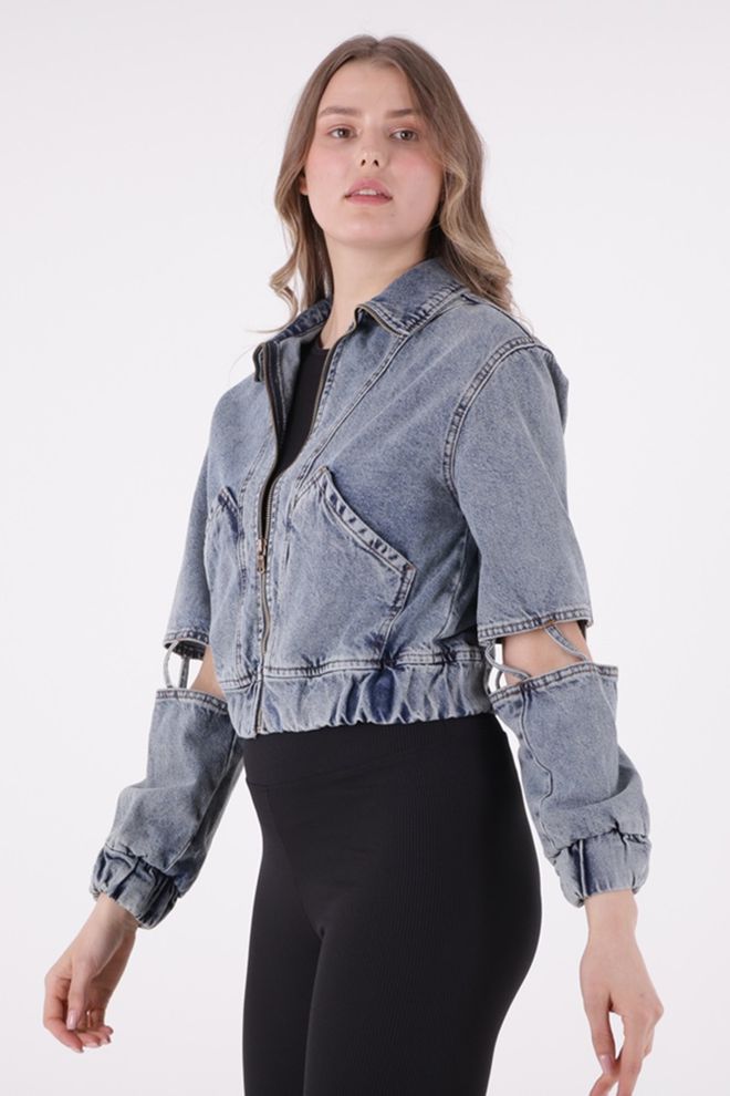 XLove Denim Jacket Blue Wholesale Clothing Casual