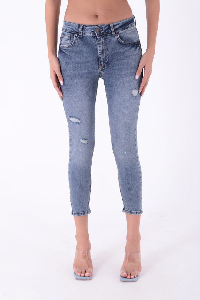 Jeans Da Donna UK A Vita Bassa Da Donna A Vita Alta Jeans - Foto 7