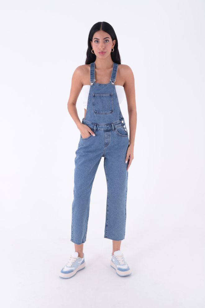 XLove Denim Overalls – Blau Großhandelskleidung Lässig