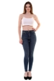 Ένα μοντέλο χονδρικής πώλησης ρούχων φοράει 37466-jeans-dark-blue, τούρκικο  χονδρικής πώλησης από 