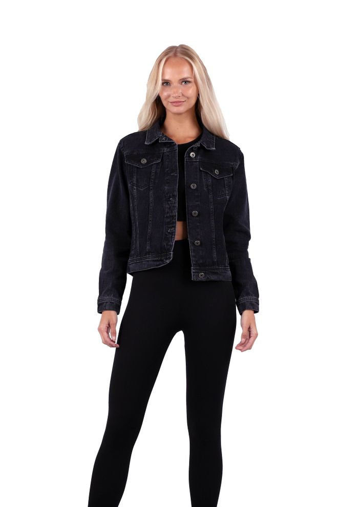 XLove Jeansjacke Anthrazit Großhandelskleidung Lässig