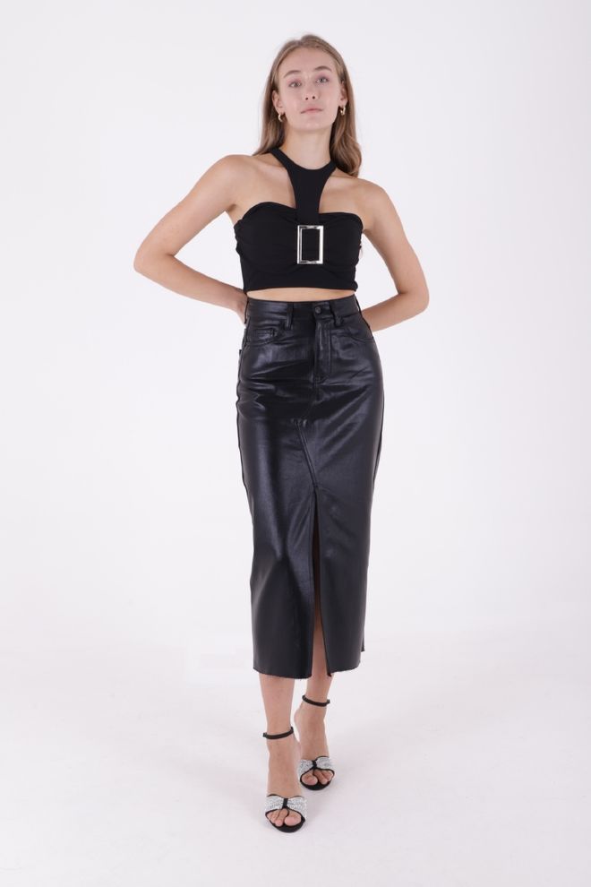 XLove Langer Jeansrock Großhandelskleidung Sexy