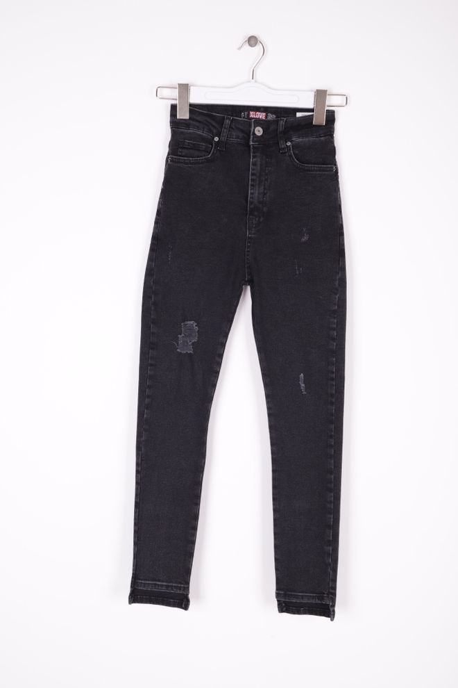 XLove Džínsy Antracit Veľkoobchod s oblečením Elastan