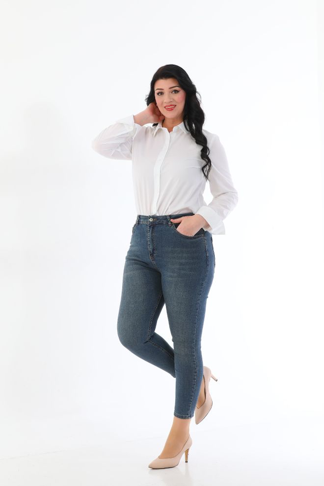 XLove Džinsai Tamsiai mėlyni Didmeninė prekyba drabužiais Kokteilinė