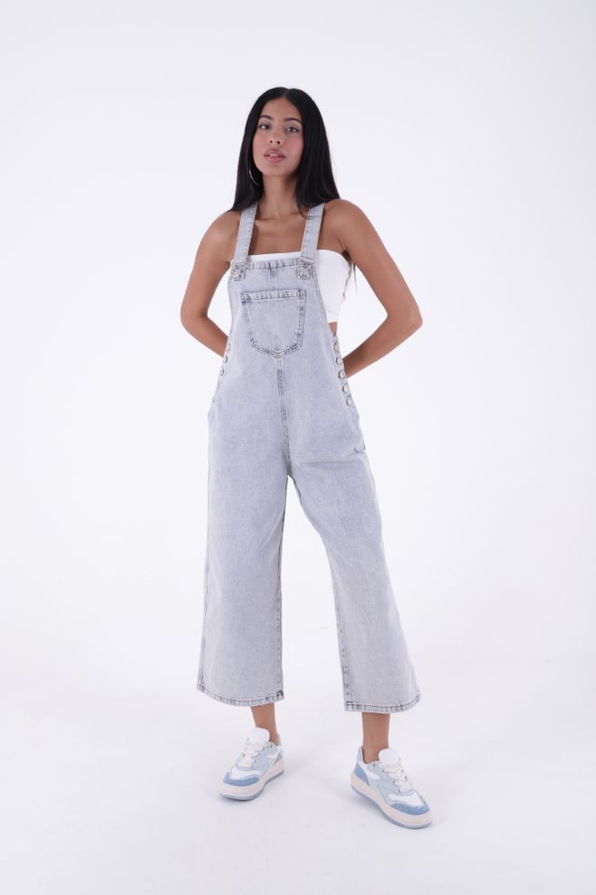 XLove Denim Overalls – Hellblau Großhandelskleidung Lässig