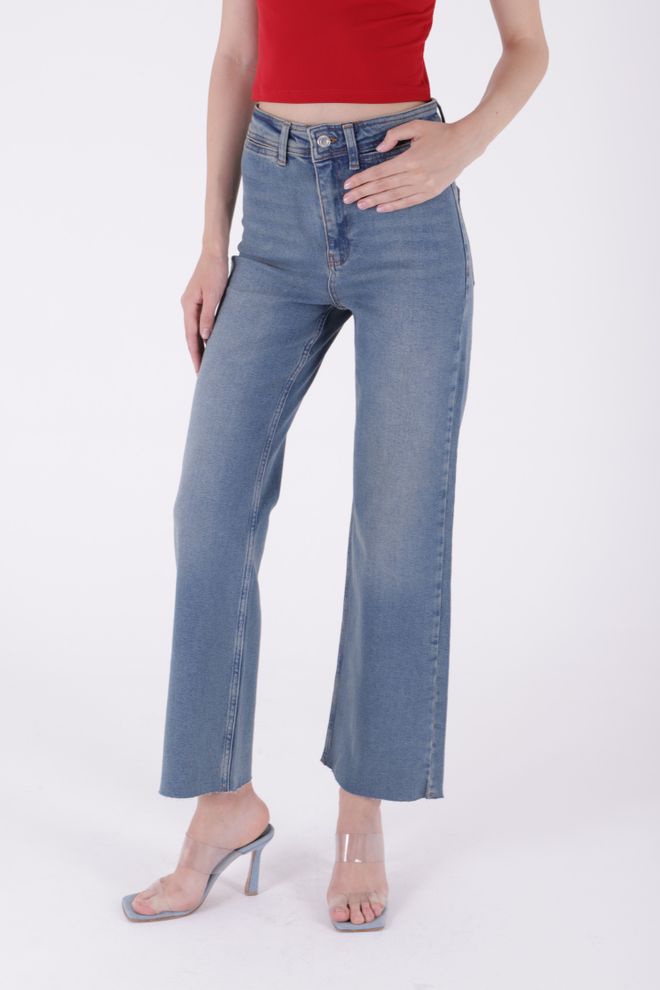 XLove Jeans Palazzo Con Dettaglio Tasca Decorativa Abbigliamento all'ingrosso Cotone