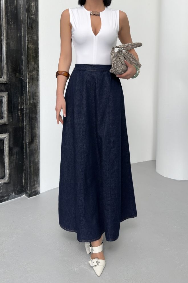 XLove Elastic Waist Ruffle Long Skirt Wholesale Clothing 5