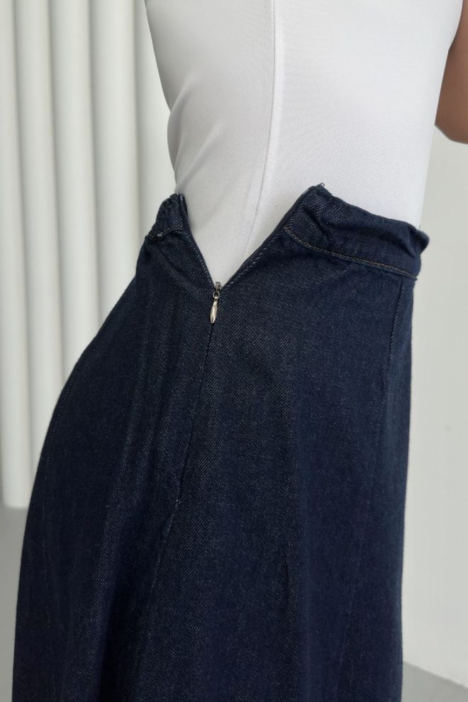 XLove Elastic Waist Ruffle Long Skirt Wholesale Clothing Spring