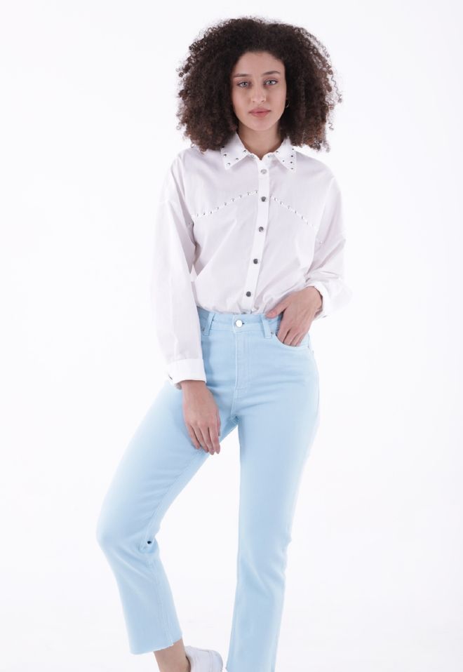 XLove Безшевни Дънки С Крака Mom Fit Дрехи на едро Официален