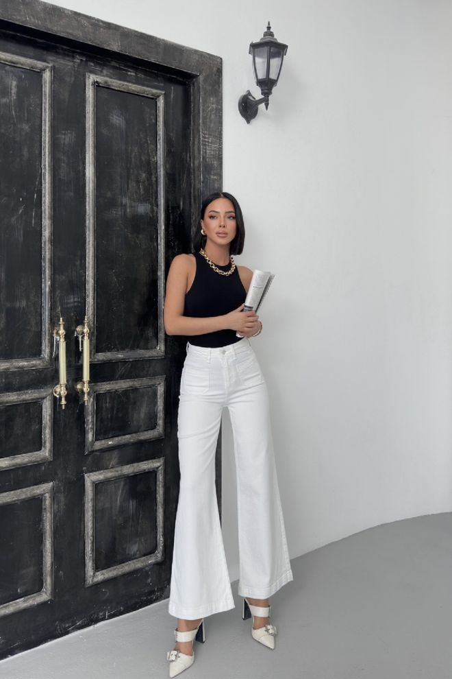 XLove Jeans Con Tasca Frontale Con Dettagli Abbigliamento all'ingrosso Elastan