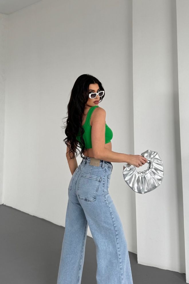 XLove Jeans Con Tasca Frontale Con Dettagli Abbigliamento all'ingrosso Casuale