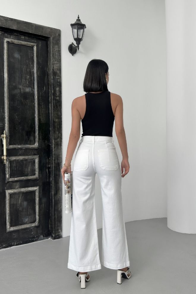 XLove Jeans Con Tasca Frontale Con Dettagli Abbigliamento all'ingrosso Casuale